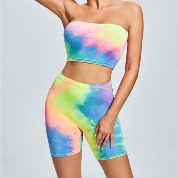 𝅺LAST SET! Sunny Feeling Tie Dye Shorts Set - Picture 4 of 8
